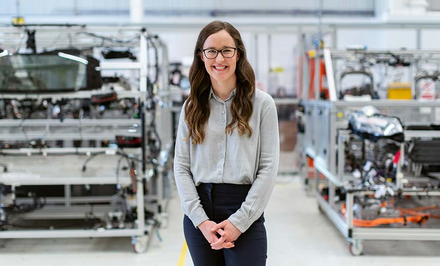 Woman in Industrial Setting